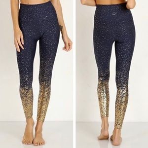 NWT Beyond Yoga Alloy Ombré Metallic Leggings